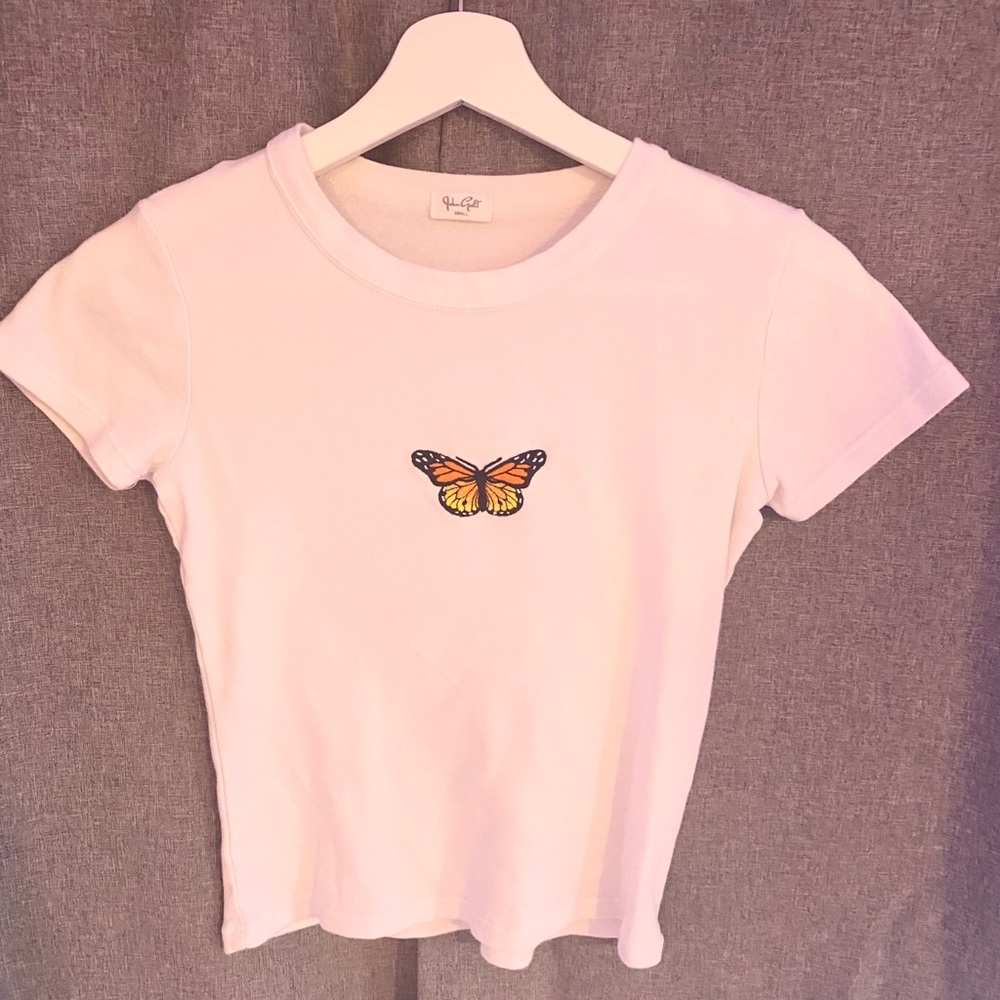 brandy butterfly tee